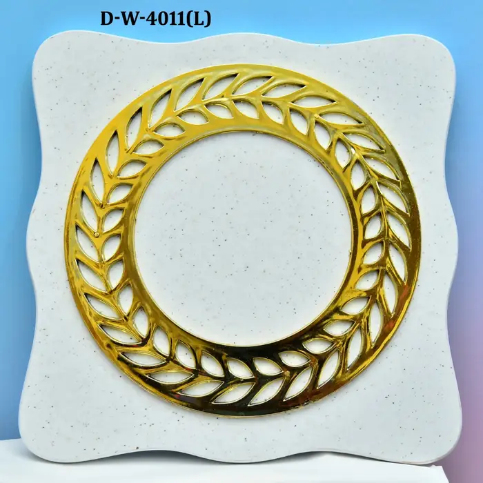 Laurel wreath style gold award plaque